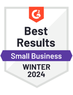 G2 Best Results Small Business Winter 2024 NiceJob Award