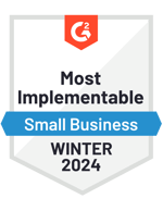 G2 Most Implementable Small Business Winter 2024 NiceJob Award