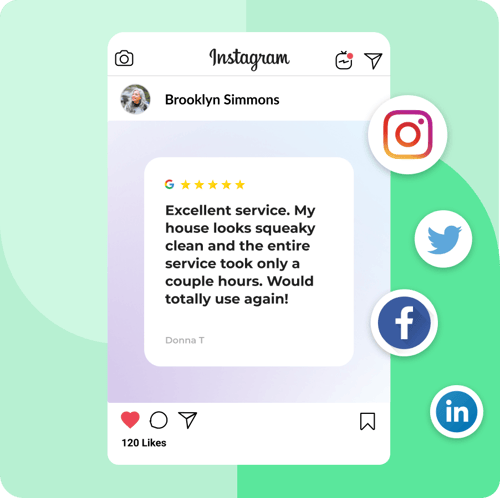 instagram review post five stars