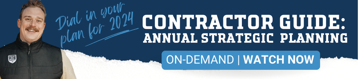 Contractor guide: annual strategic planning