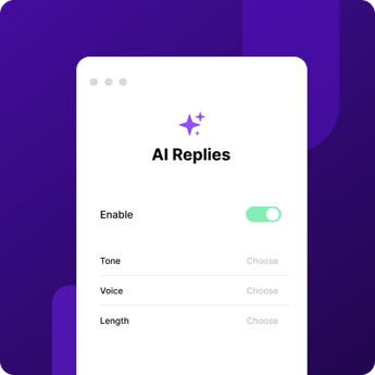 NiceJob's AI review replies feature