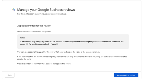 Google Business Manage Reviews