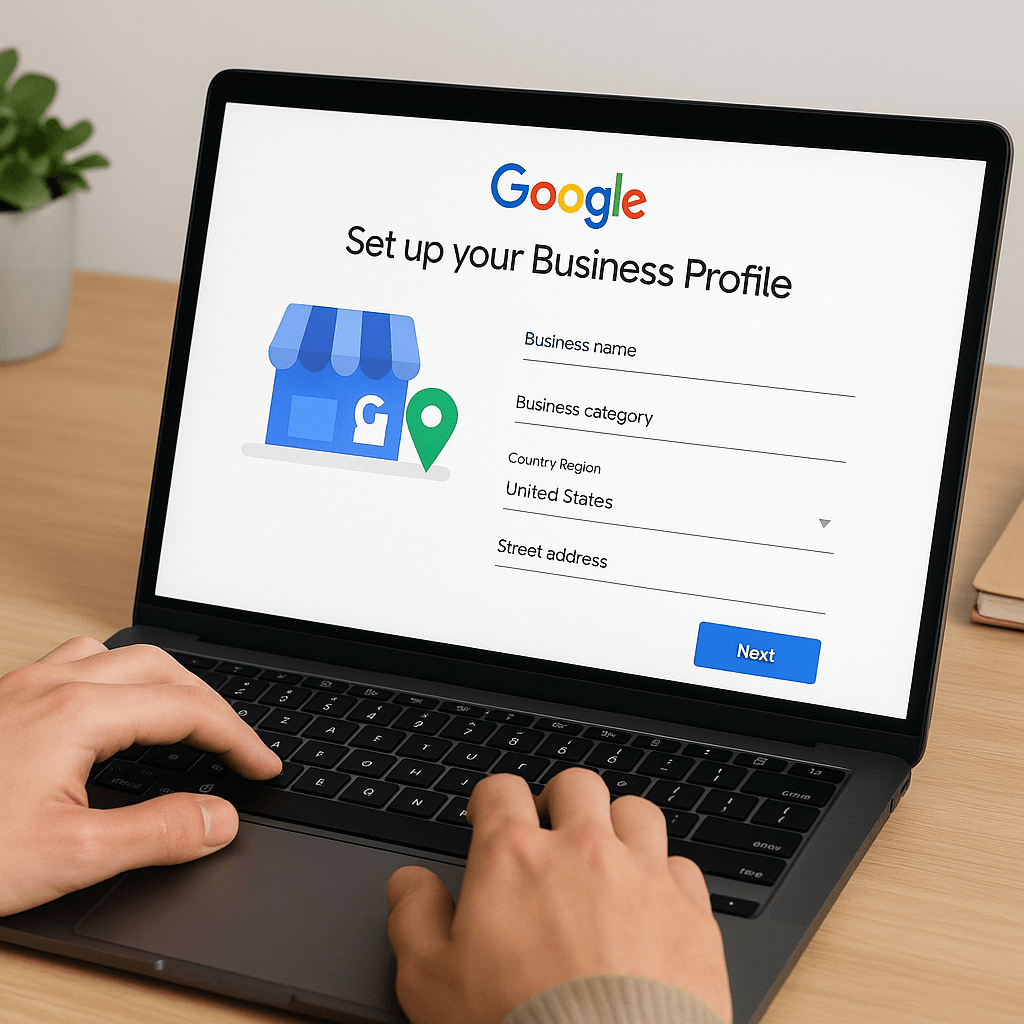 20250807_1531_Setting Up Google Profile_simple_compose_01k2307bb5e3f9y7tbsv0tyqn1-1