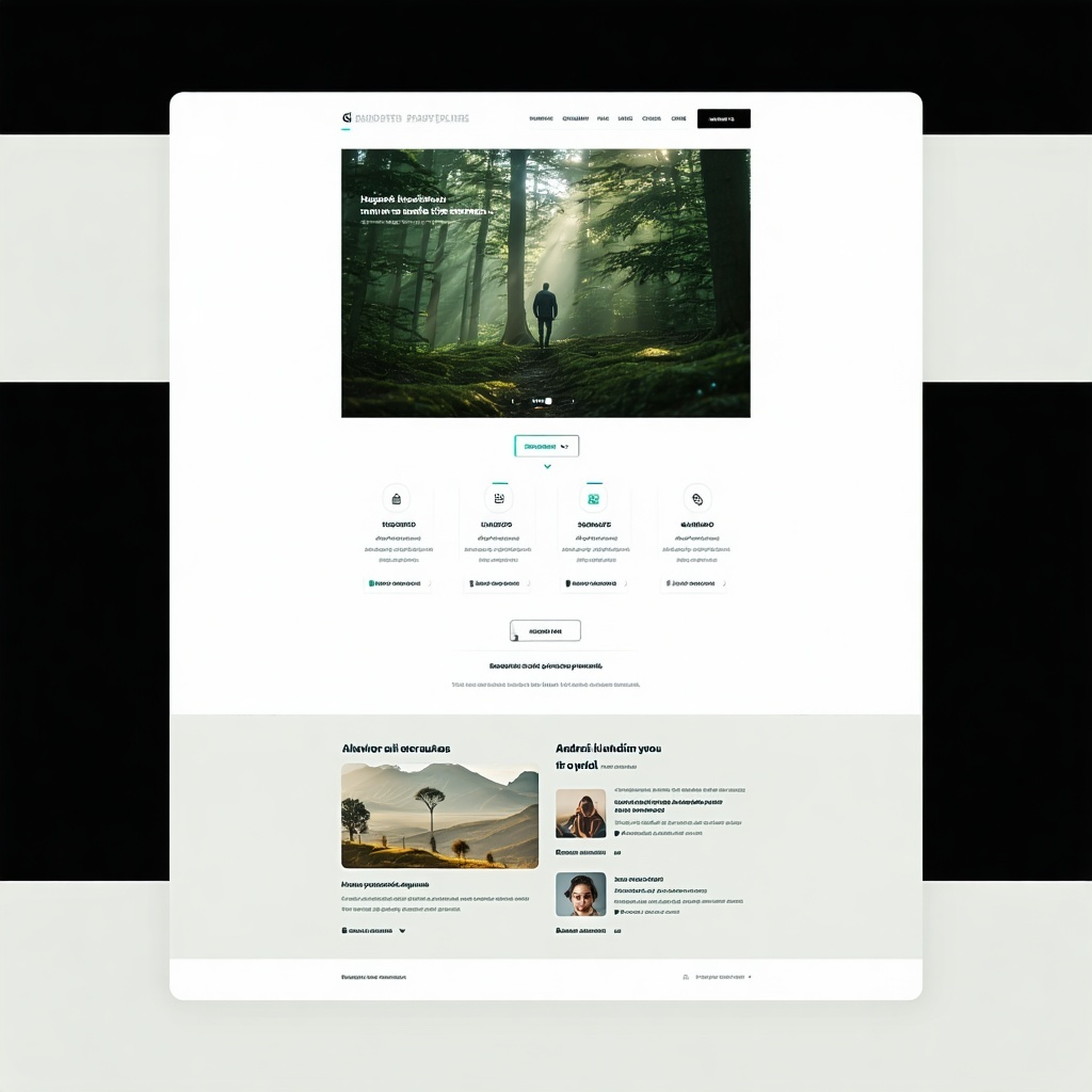 Website landing page