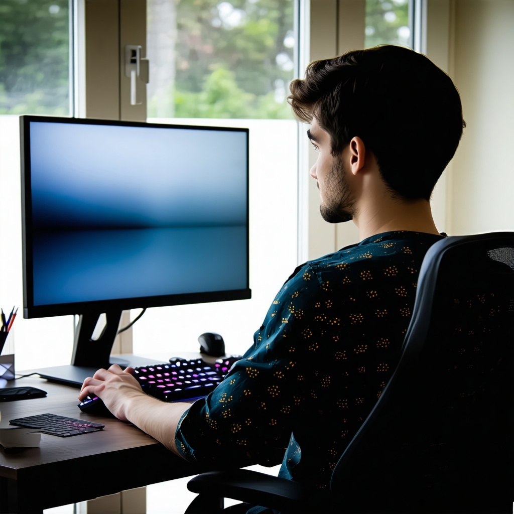 someone on their computer-1