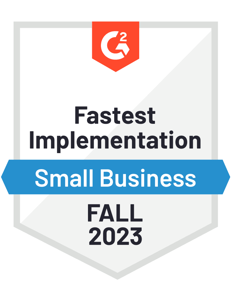 NiceJob G2 Fall Awards 2023 Fastest Implementation