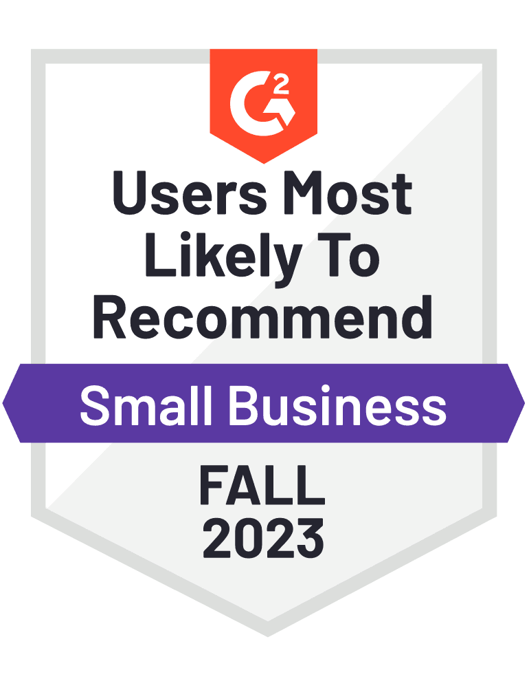 NiceJob G2 Fall Awards 2023 Users Most Likely to Recommend