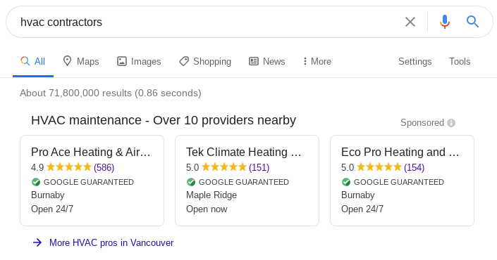 Customer reviews are important as they help with Google Local Services Ads.
