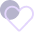 Purple heart icon.