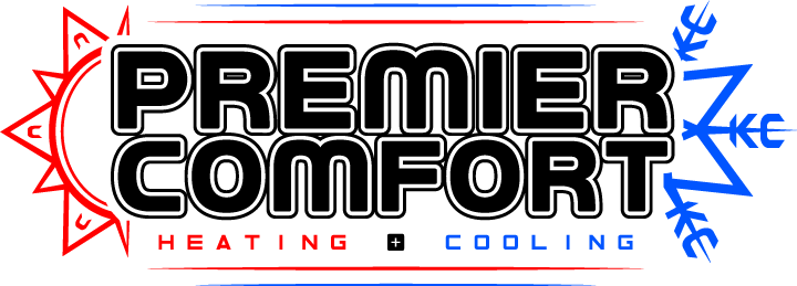 premier comfort heating and cooling logo